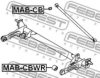 FEBEST MAB-CB Control Arm-/Trailing Arm Bush